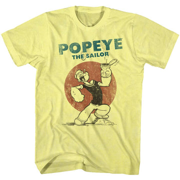 POPEYE STILL4SAIL S T-Shirt in Yellow Heather