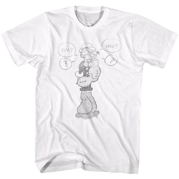 POPEYE COMICISH S T-Shirt in White