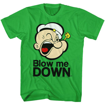 POPEYE BLOW ME DOWN S T-Shirt in Kelly