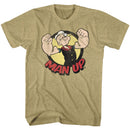 POPEYE MAN UP S T-Shirt in Khaki Heather
