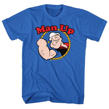 POPEYE MAN UP S T-Shirt in Royal