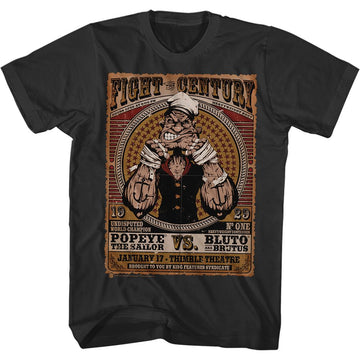 POPEYE FIGHT OF THE CENTURY S T-Shirt in Black