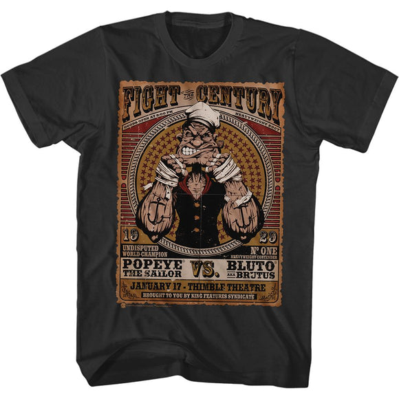 POPEYE FIGHT OF THE CENTURY S T-Shirt in Black
