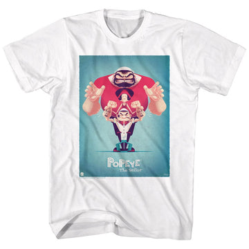 POPEYE AND FRIENDS S T-Shirt in White