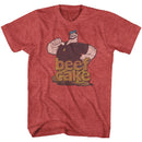 POPEYE BEEFCAKE S T-Shirt in RED Heather