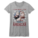 POPEYE YAM AMERICAN LADIES S T-Shirt in Athletic Heather
