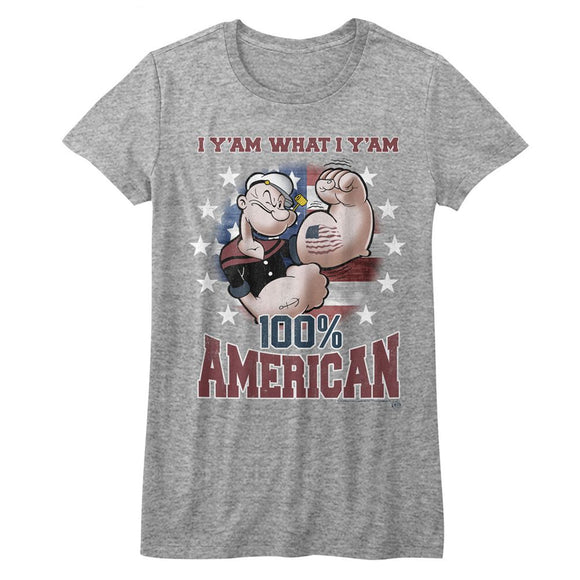 POPEYE YAM AMERICAN LADIES S T-Shirt in Athletic Heather