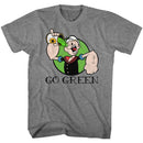 POPEYE GO GREEN S T-Shirt in Graphite Heather