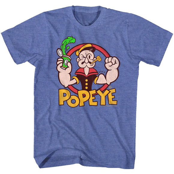 POPEYE SPINACH S T-Shirt in Royal Heather