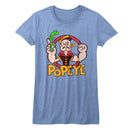 POPEYE SPINACH LADIES S T-Shirt in Royal Heather