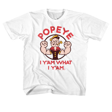 POPEYE YAM YOUTH XS 5 6 T-Shirt in White