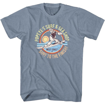 POPEYE SURF VINTAGE S T-Shirt in Indigo Heather