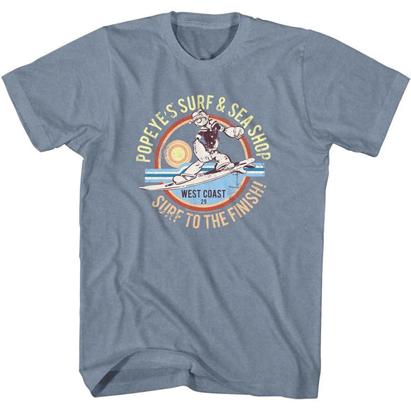 POPEYE SURF VINTAGE S T-Shirt in Indigo Heather