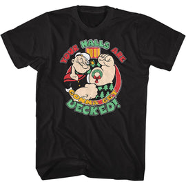 POPEYE GONNA GET DECKED S T-Shirt in Black