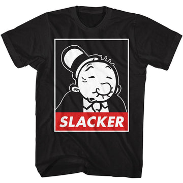 POPEYE WIMPY SLACKER S T-Shirt in Black