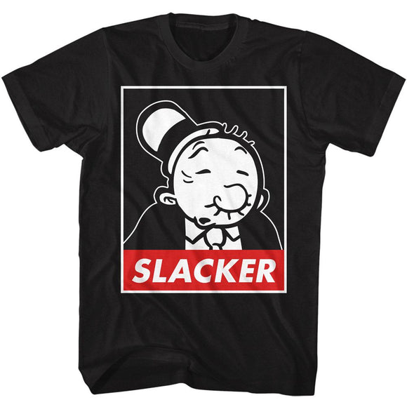 POPEYE WIMPY SLACKER S T-Shirt in Black