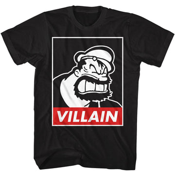 POPEYE VILLAIN BRUTUS S T-Shirt in Black
