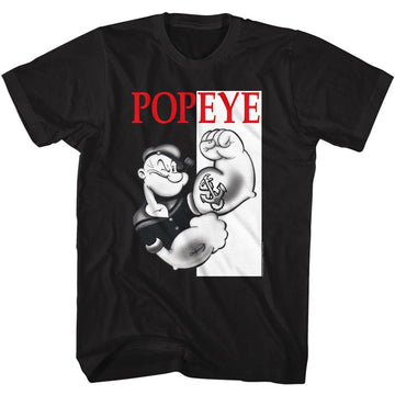 POPEYE BOX S T-Shirt in Black