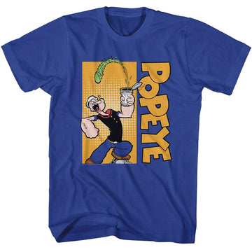 POPEYE VERITICAL LOGO S T-Shirt in Royal