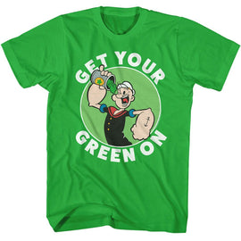 POPEYE GET YOUR GREEN ON S T-Shirt in Kelly