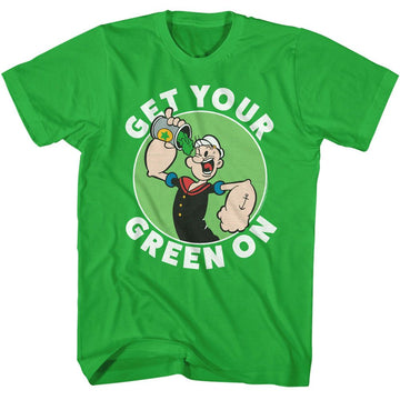 POPEYE GET YOUR GREEN ON S T-Shirt in Kelly