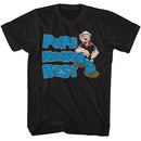 POPEYE POPS KNOWS BEST S T-Shirt in Black