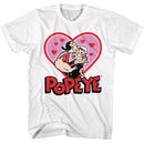 POPEYE P O VALENTINE S T-Shirt in White