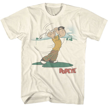POPEYE GOLF SIMPLE S T-Shirt in Natural