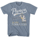 POPEYE TENNIS CLUB EST 1929 S T-Shirt in Indigo Heather