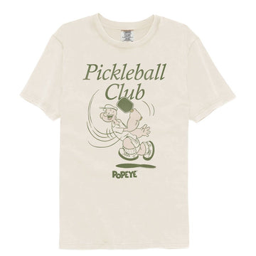 POPEYE PICKLEBALL CLUB COMFORT COLOR S T-Shirt in Ivory