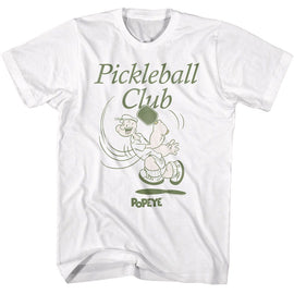 POPEYE PICKLEBALL CLUB S T-Shirt in White