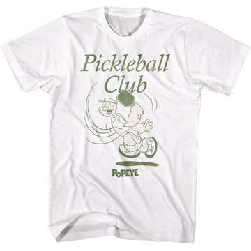 POPEYE PICKLEBALL CLUB S T-Shirt in White