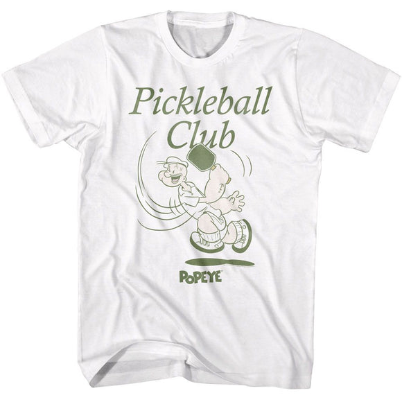 POPEYE PICKLEBALL CLUB S T-Shirt in White