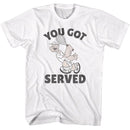 POPEYE YOU GOT SERVED S T-Shirt in White