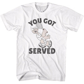 POPEYE YOU GOT SERVED S T-Shirt in White
