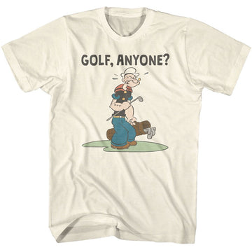 POPEYE GOLF ANYONE S T-Shirt in Natural