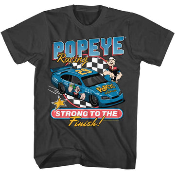 POPEYE STRONG TO RACE FINISH S T-Shirt in Smoke