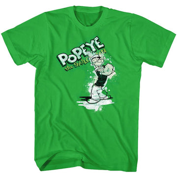 POPEYE SPLAT S T-Shirt in Kelly
