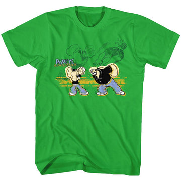 POPEYE PUNCH S T-Shirt in Kelly