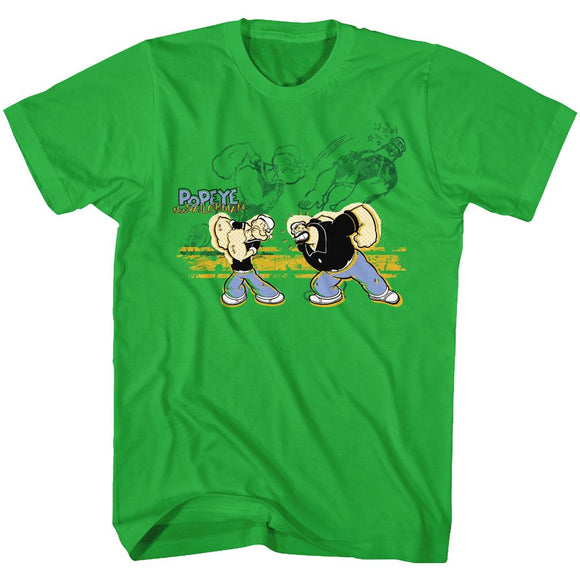 POPEYE PUNCH S T-Shirt in Kelly