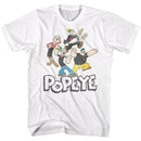 POPEYE POP GROUP S T-Shirt in White