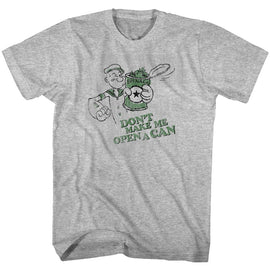 POPEYE OPEN A CAN S T-Shirt in GRAY Heather