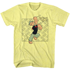 POPEYE POPPOW S T-Shirt in Yellow Heather