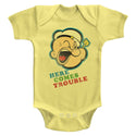 Popeye Trouble Infant Baby One-Pieces