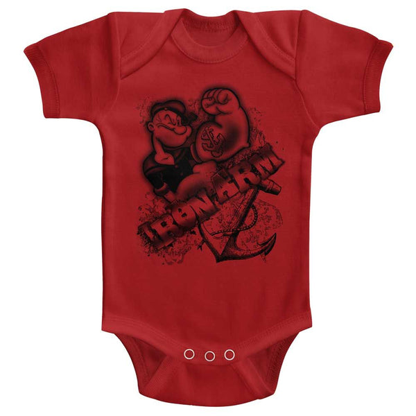 Popeye Iron Arm Infant Baby One-Pieces