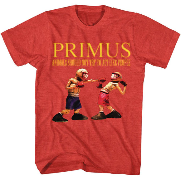 PRIMUS ANIMALS S T-Shirt in RED Heather