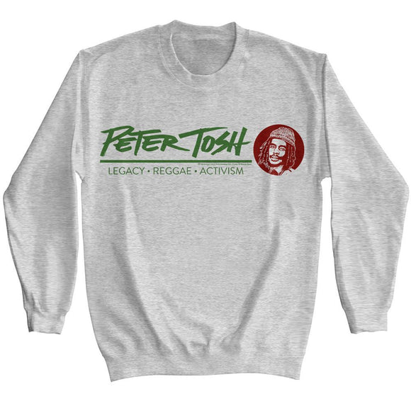 PETER TOSH CHEST L/S S T-Shirt in Sport GRAY