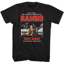 RAMBO TEXT STACK S T-Shirt in Black