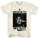 RAMBO MISSION TO INFILTRATE S T-Shirt in Natural