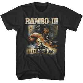 RAMBO 3 CHOPPER POSTER S T-Shirt in Smoke
